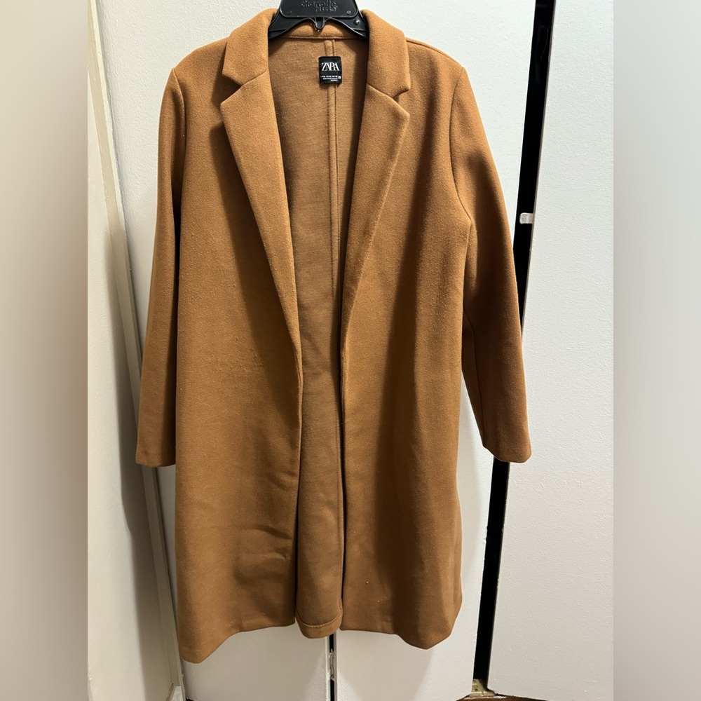 Zara long peacoat - camel colored